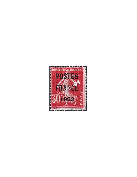 Timbre préoblitéré n°  38 "oblitéré" (sans gomme), timbres France