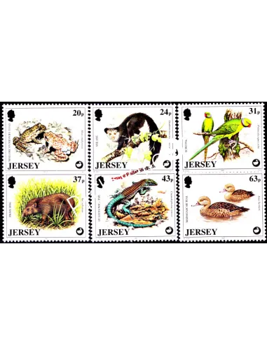JERSEY - n°  787 à 792 - Protection de la vie sauvage (VI)