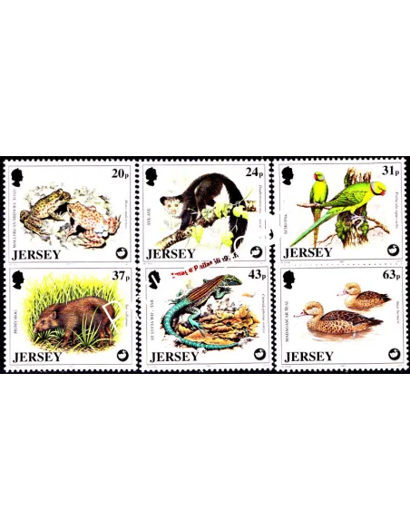 JERSEY - n°  787 à 792 - Protection de la vie sauvage (VI)