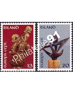 Islande, n° 442 à 443, collection timbres d'Europa