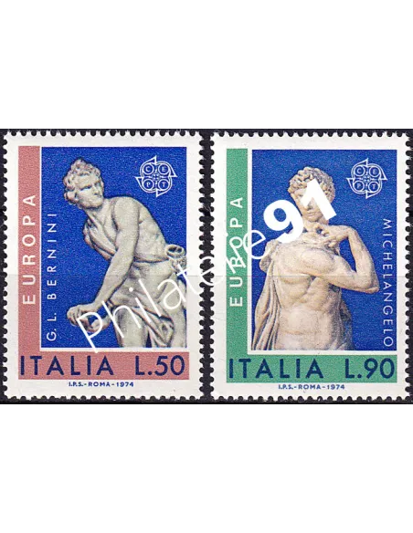 Italie n° 1171 à 1172, collection timbres d'Europa