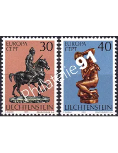 Liechtenstein, n° 543 à 544, collection timbres Europa