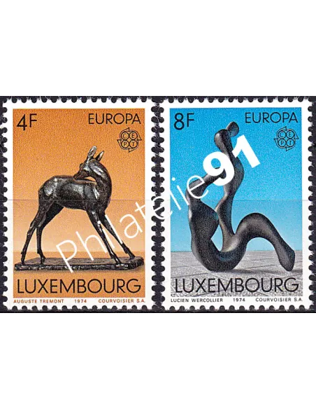 Luxembourg, n° 832 à 833, collection timbres Europa