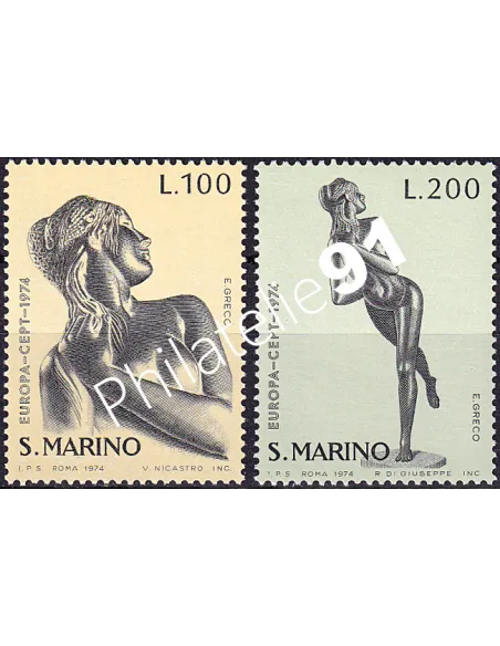 ST-MARIN, n° 873 à 874, collection timbres Europa