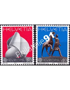 Suisse, n° 954 à 955, collection timbres Europa