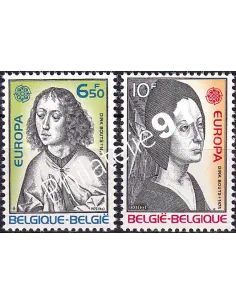Belgique, Feuille n° 1757 à 1758, collection timbres Europa
