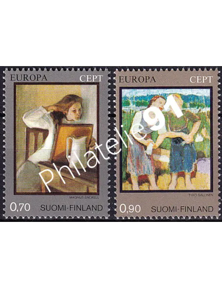 Finlande, n° 728 à 729, collection timbres Europa