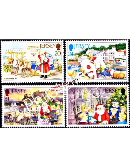 JERSEY - n°  799 à 802 - Noël