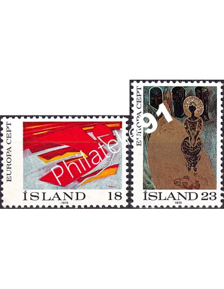 Islande, n° 455 à 456, collection timbres d'Europa