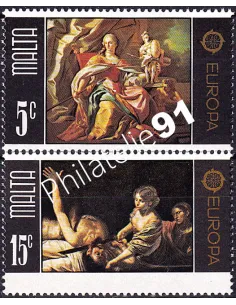 MALTE, n° 507 à 508, collection timbres Europa
