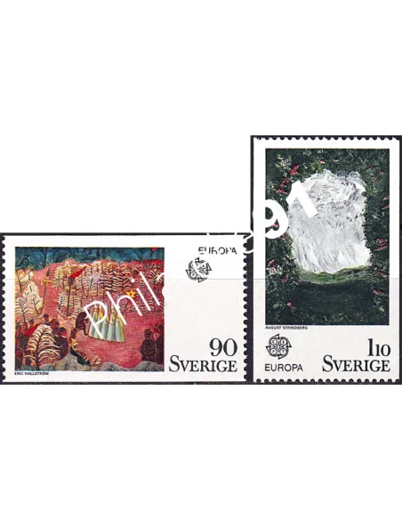 Suède, n° 880 à 881, collection timbres Europa
