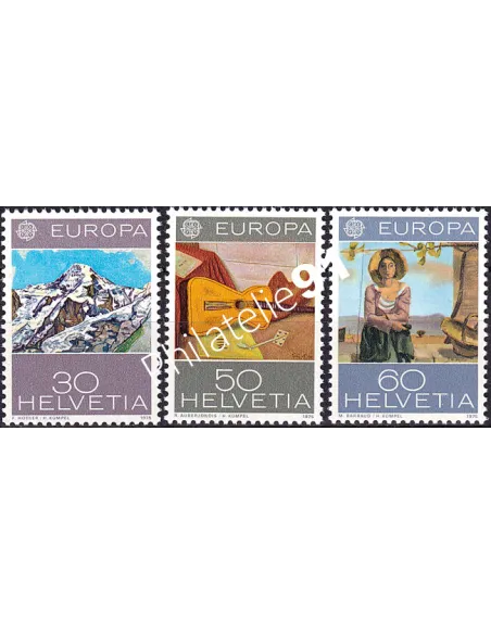 Suisse, n° 980 à 982, collection timbres Europa