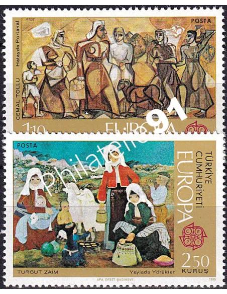 Turquie, n° 2123 à 2124, collection timbres Europa