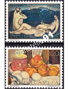 Yougoslavie, n° 1479 à 1480, collection timbres Europa