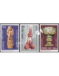 Chypre, n° 429 à 431, triptyque, collection timbres Europa