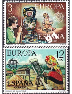 Espagne, n° 1961 à 1962, collection timbres Europa