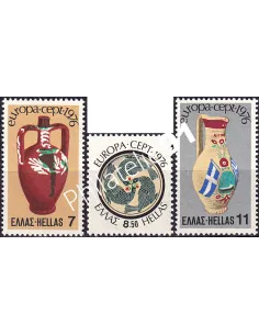 Grèce, n° 1210 à 1212, collection timbres Europa