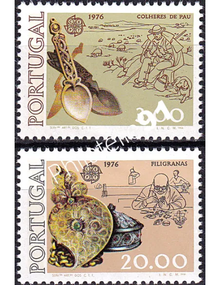 Portugal, n° 1291 à 1292, collection timbres Europa