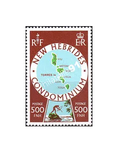 Nouvelles-Hébrides n° 520 neuf, timbres colonies francaises