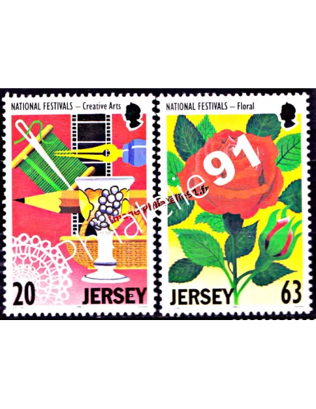 JERSEY - n°  814 - 815 - Festivals nationaux
