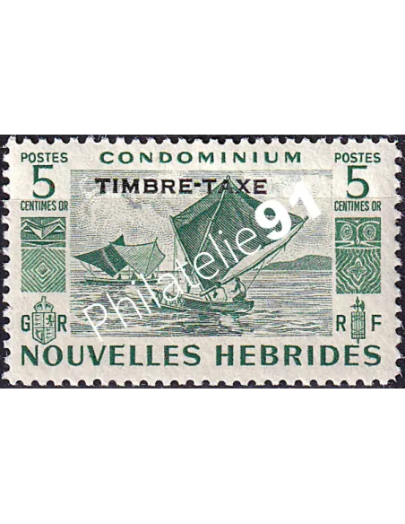 Nouvelles-Hébrides, timbre-taxe n° 26 charnière, colonies francaises