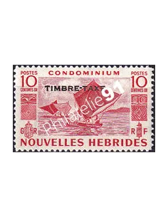 Nouvelles-Hébrides, timbre-taxe n° 27 charnière, colonies francaises