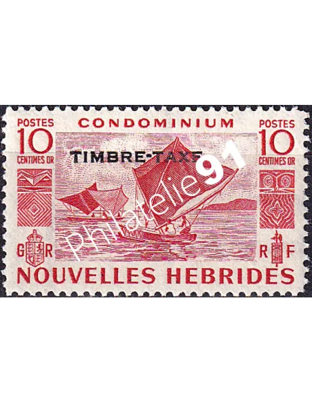 Nouvelles-Hébrides, timbre-taxe n° 27 charnière, colonies francaises