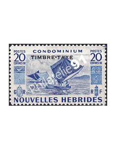 Nouvelles-Hébrides, timbre-taxe n° 28 charnière, colonies francaises