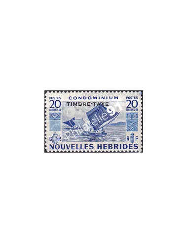 Nouvelles-Hébrides, timbre-taxe n° 28 charnière, colonies francaises