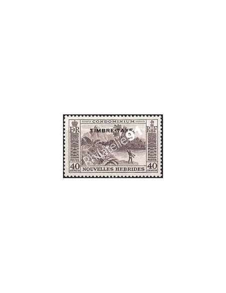 Nouvelles-Hébrides, timbre-taxe n° 39 charnière, colonies francaises