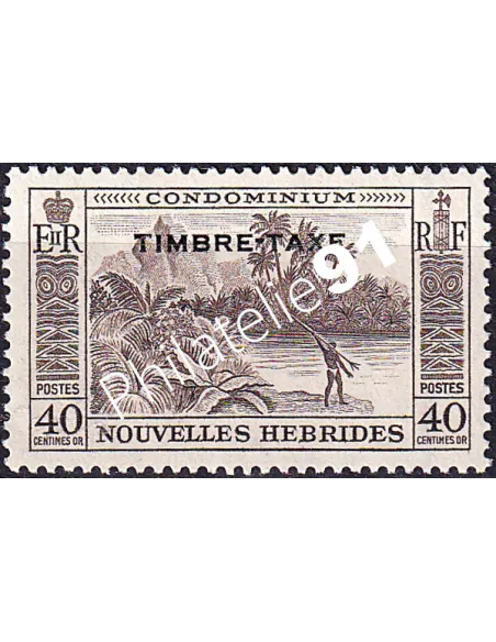 Nouvelles-Hébrides, timbre-taxe n° 39 charnière, colonies francaises