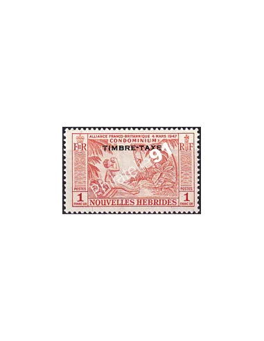 Nouvelles-Hébrides, timbre-taxe n° 40 charnière, colonies francaises