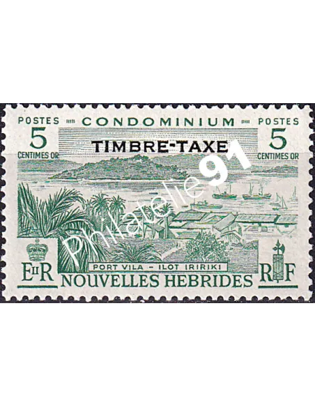 Nouvelles-Hébrides, timbre-taxe n° 36 charnière, colonies francaises