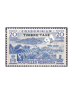 Nouvelles-Hébrides, timbre-taxe n° 38 charnière, colonies francaises