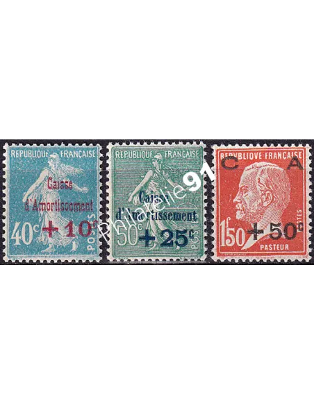 Timbres n° 246 à 248 neufs, collection timbres France