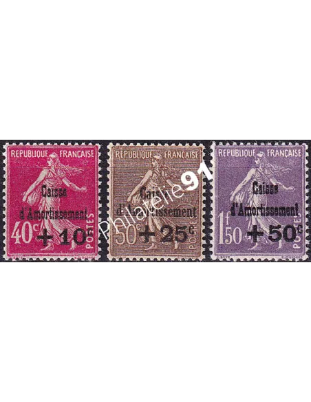 Timbres n° 266 à 268 neufs, collection timbres France