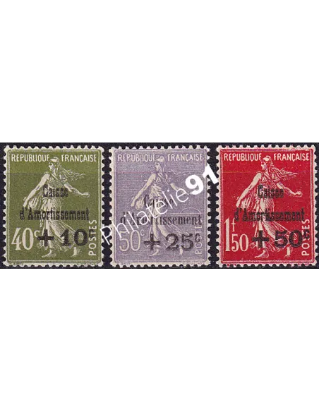 Timbres n° 275 à 277 neufs, collection timbres France