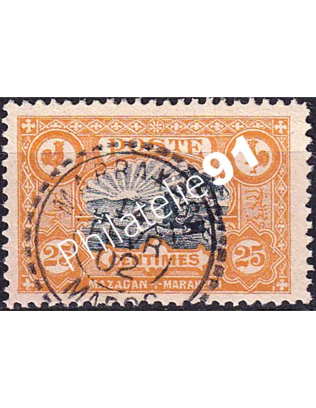 MAROC, Mazagan à Marrakech, n° 65 oblitéré, Timbres des colonies