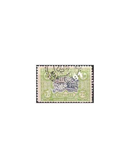 MAROC, Mazagan à Marrakech, n° 67 oblitéré, Timbres des colonies