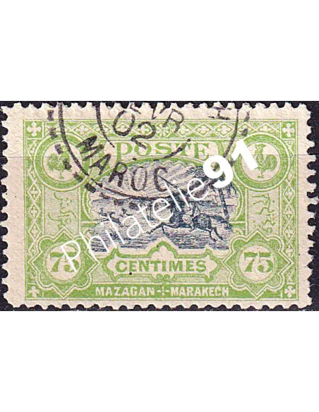 MAROC, Mazagan à Marrakech, n° 67 oblitéré, Timbres des colonies