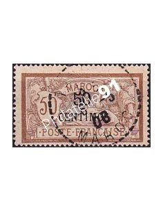 MAROC, n° 15 oblitéré, collection timbres colonies françaises