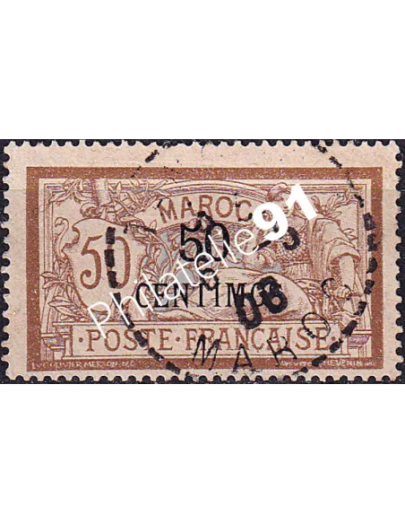 MAROC, n° 15 oblitéré, collection timbres colonies françaises