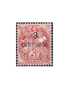 MAROC, n° 22 charnière, collection timbres colonies françaises
