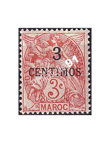MAROC, n° 22 charnière, collection timbres colonies françaises
