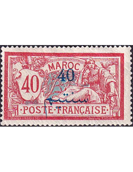 MAROC, n° 34 charnière, collection timbres colonies françaises