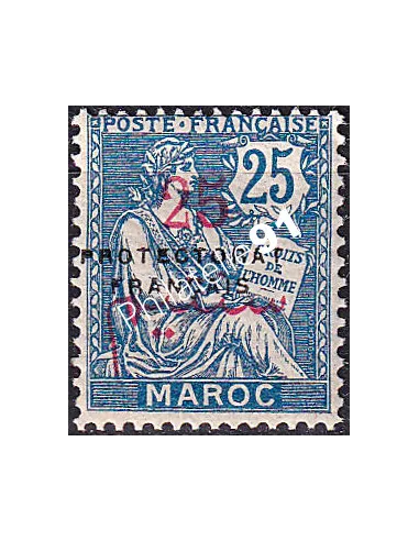 MAROC, n° 44 charnière, collection timbres colonies françaises
