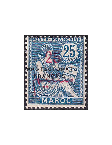 MAROC, n° 44 charnière, collection timbres colonies françaises