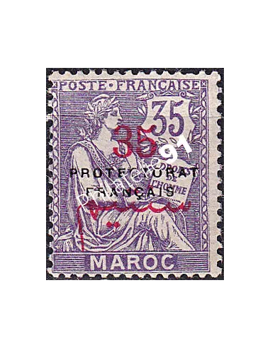 MAROC, n° 47 charnière, collection timbres colonies françaises