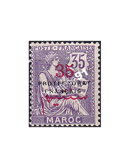 MAROC, n° 47 charnière, collection timbres colonies françaises
