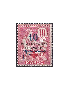 MAROC, n° 55 charnière, collection timbres colonies françaises